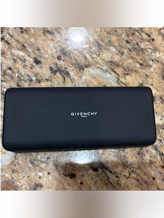 Givenchy Accessories - Givenchy Black Hard Sunglasses Case with White Logo